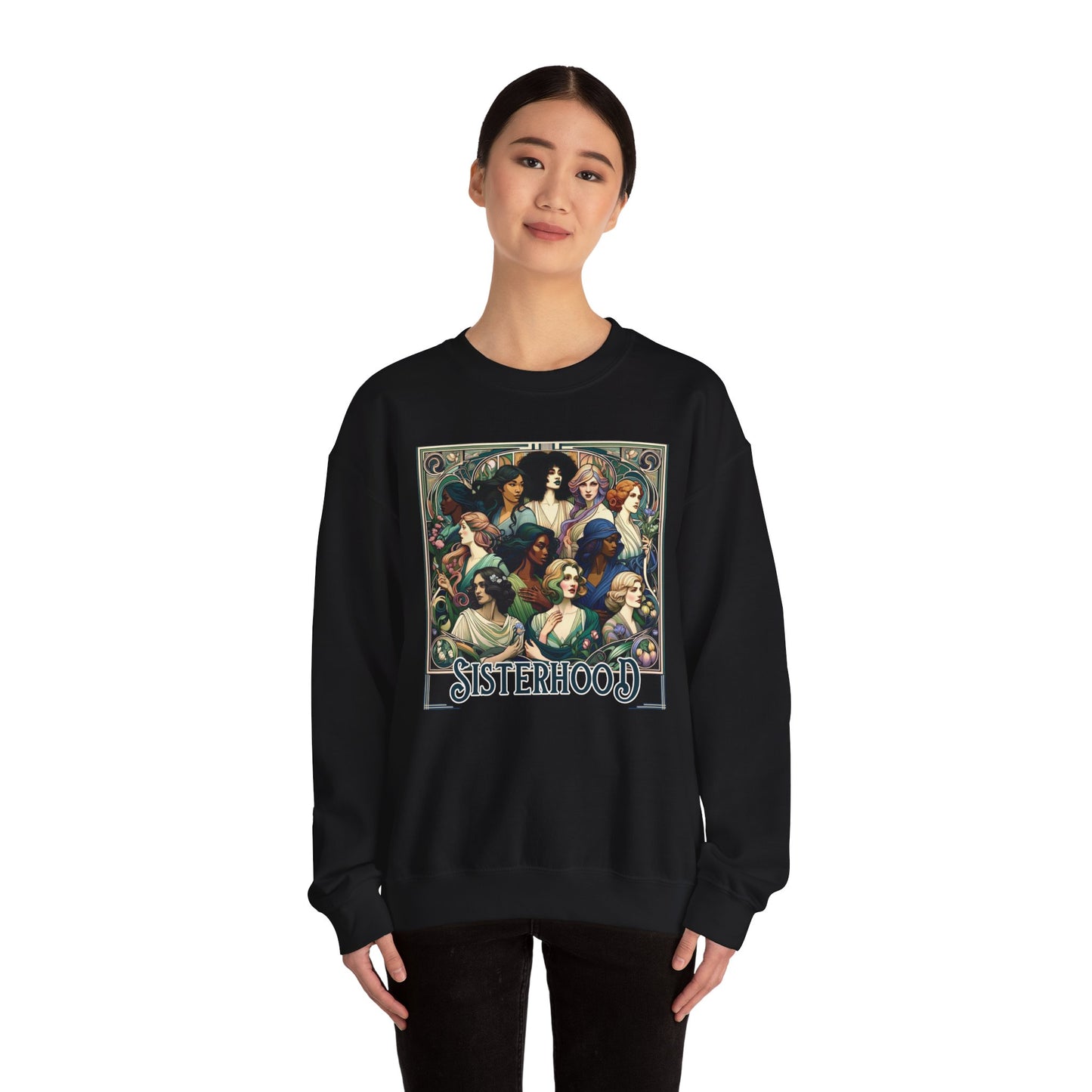 Sisterhood Unisex Crewneck Sweatshirts - Cosy Comfort & Empowerment Blended Seamlessly