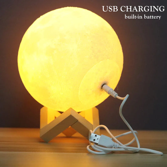 3D Print Moon Lamp Light