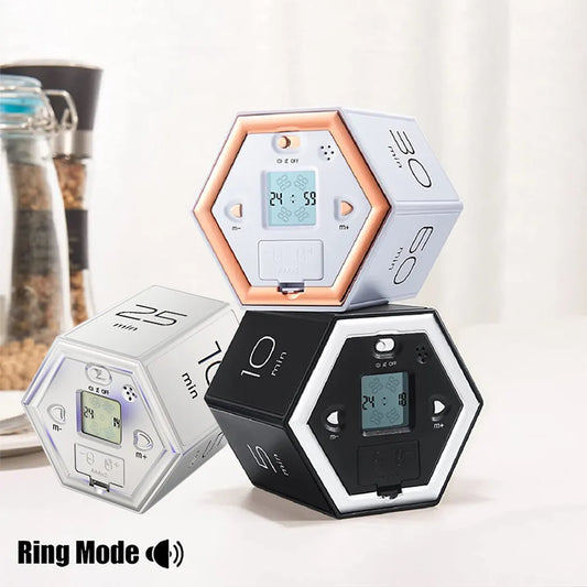 Magnetic Cubes Hexagon Digital Clock Timer