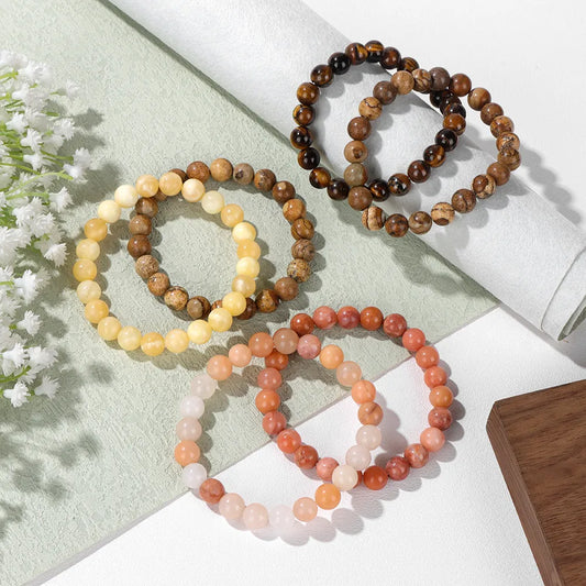 2Pcs/Set Women Natural Stone Bracelet