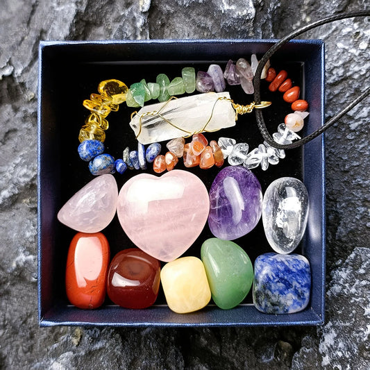 11 Gemstones Healing Crystals Set